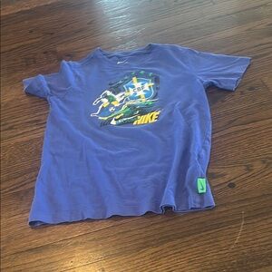 Nike Brazil Kids Blue Graphic T-Shirt
